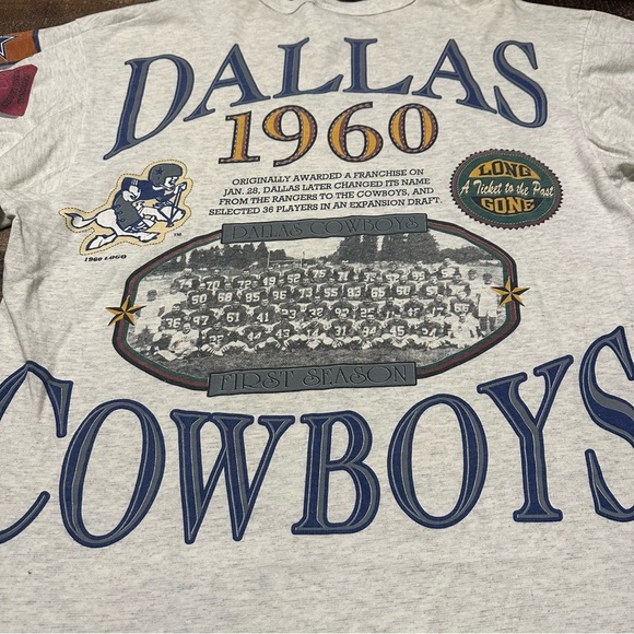 VINTAGE Dallas Cowboys Long Gone Doomsday Defense T-Shirt - Picture 7 of 8